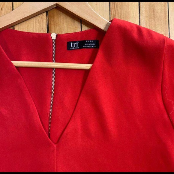 Zara red mini shift dress - Picture 2 of 3